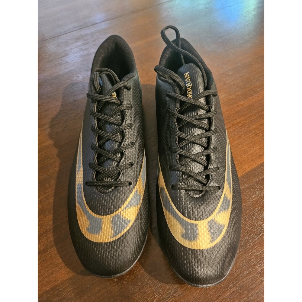 Daoquan Men's Astro Turf Soccer / Football Cleats Shoes Size US 7.5 EU 40 Black - Picture 8 of 8